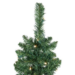 6' Pre-Lit Northern Balsam Fir Pencil Artificial Christmas Tree, Warm Clear LED Lights -Xmas Trees Shop northlight j00067 4 66083.1684955844