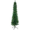 6' Pre-Lit Pencil Northern Balsam Fir Artificial Christmas Tree, Multi LED Lights