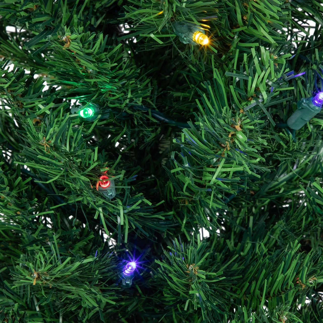 6' Pre-Lit Pencil Northern Balsam Fir Artificial Christmas Tree, Multi LED Lights 3 6' Pre-Lit Pencil Northern Balsam Fir Artificial Christmas Tree, Multi LED Lights - Image 3