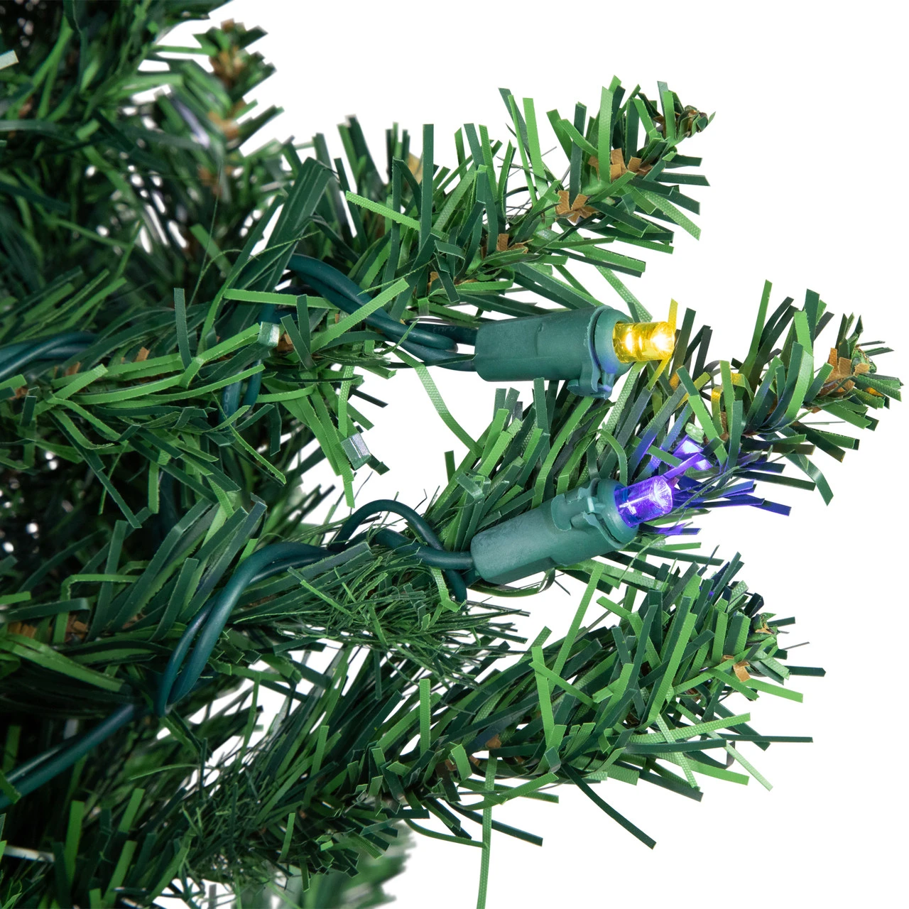 6' Pre-Lit Pencil Northern Balsam Fir Artificial Christmas Tree, Multi LED Lights 4 6' Pre-Lit Pencil Northern Balsam Fir Artificial Christmas Tree, Multi LED Lights - Image 4