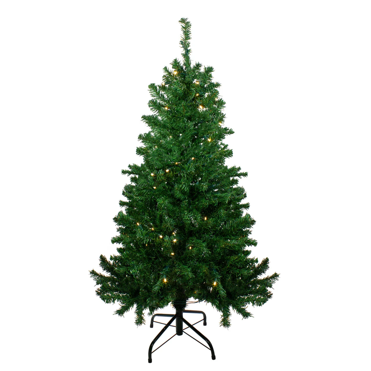 4' Pre-Lit Mixed Classic Pine Medium Artificial Christmas Tree - Warm Clear LED Lights 1 4' Pre-Lit Mixed Classic Pine Medium Artificial Christmas Tree - Warm Clear LED Lights