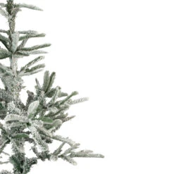 7.5' Slim Flocked Nordmann Fir Artificial Christmas Tree - Unlit -Xmas Trees Shop northlight j00089 3 07717.1667580515