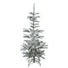 7.5' Slim Flocked Nordmann Fir Artificial Christmas Tree - Unlit