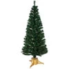 6' Pre-Lit Medium Color Changing Fiber Optic Artificial Christmas Tree - Multicolor Lights
