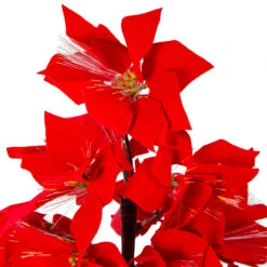 4' Pre-Lit Fiber Optic Color Changing Red Poinsettia Christmas Tree -Xmas Trees Shop northlight j15604 1 67609.1667573521