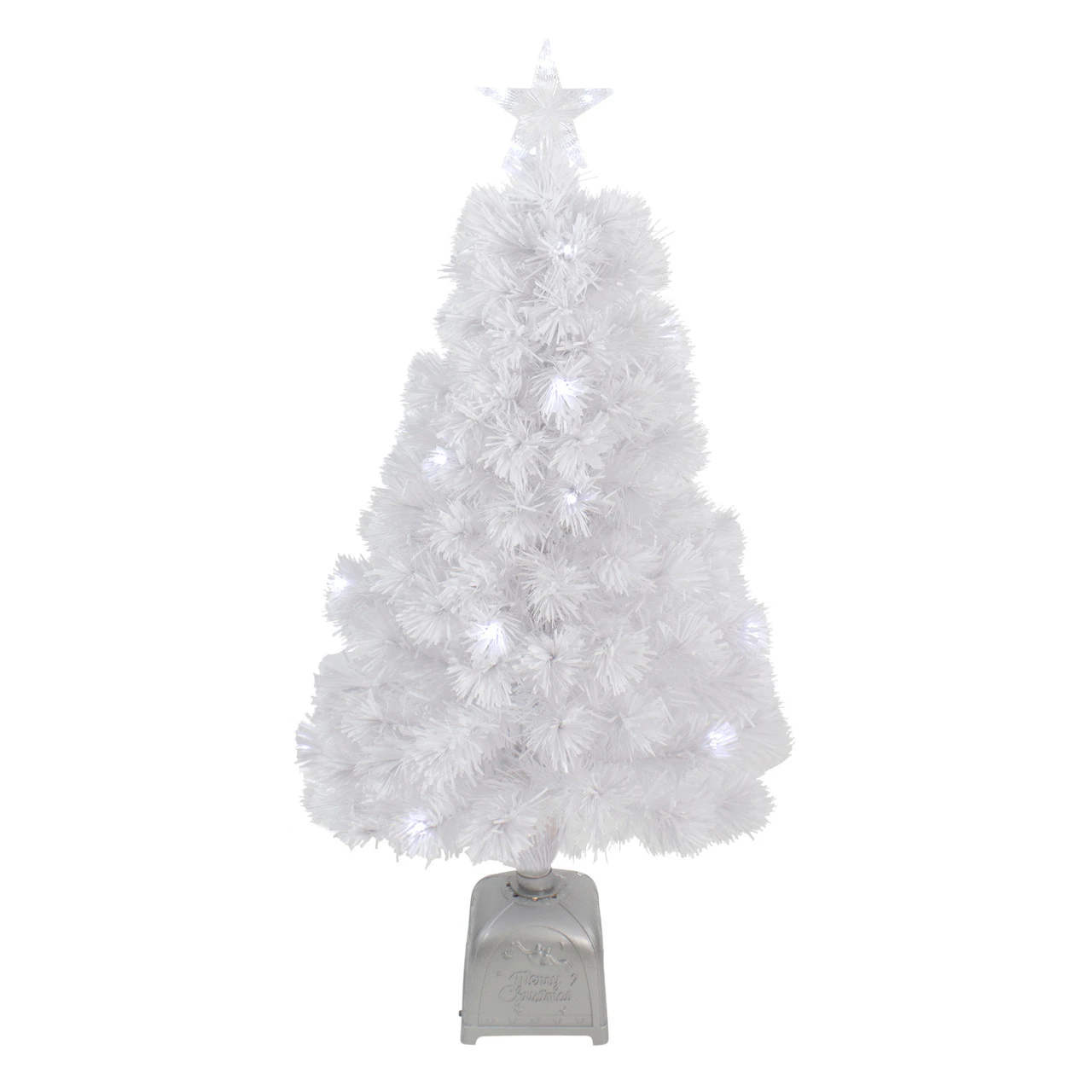 3' Pre-Lit LED Color Changing White Fiber Optic Artificial Christmas Tree 1 3' Pre-Lit LED Color Changing White Fiber Optic Artificial Christmas Tree