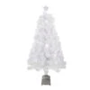 4' Pre-Lit LED Color Changing Fiber Optic Artificial Christmas Tree