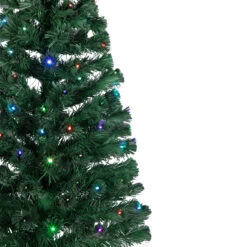 4' Pre-Lit Potted Fiber Optic Artificial Christmas Tree, Multicolor LED Lights -Xmas Trees Shop northlight j65057 2 60327.1683049782