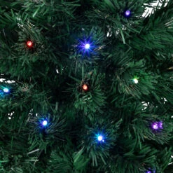 4' Pre-Lit Potted Fiber Optic Artificial Christmas Tree, Multicolor LED Lights -Xmas Trees Shop northlight j65057 4 29901.1683049782