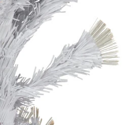 3' Pre-Lit White Fiber Optic Artificial Christmas Tree, Warm White Lights -Xmas Trees Shop northlight j92345 5 38829.1667530330