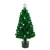 3' Pre-Lit Color Changing Fiber Optic Artificial Christmas Tree With Balls