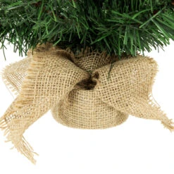 18" Medium Traditional Green Mini Pine Artificial Christmas Tree In Burlap Sack - Unlit -Xmas Trees Shop northlight m88702 3 33922.1669400840