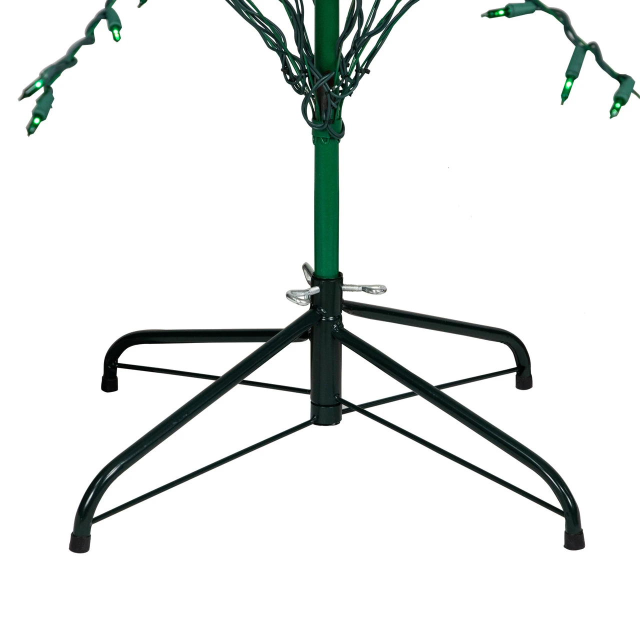 6' Pre-Lit Green Cascade Twig Tree Christmas Outdoor Decor - Green Lights 5 6' Pre-Lit Green Cascade Twig Tree Christmas Outdoor Decor - Green Lights - Image 5