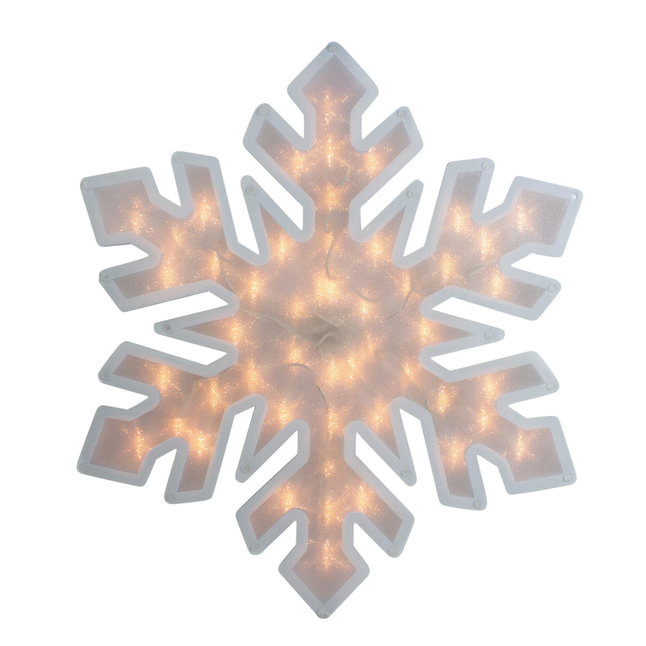 20" Lighted Snowflake Christmas Window Silhouette Decoration 1 20" Lighted Snowflake Christmas Window Silhouette Decoration