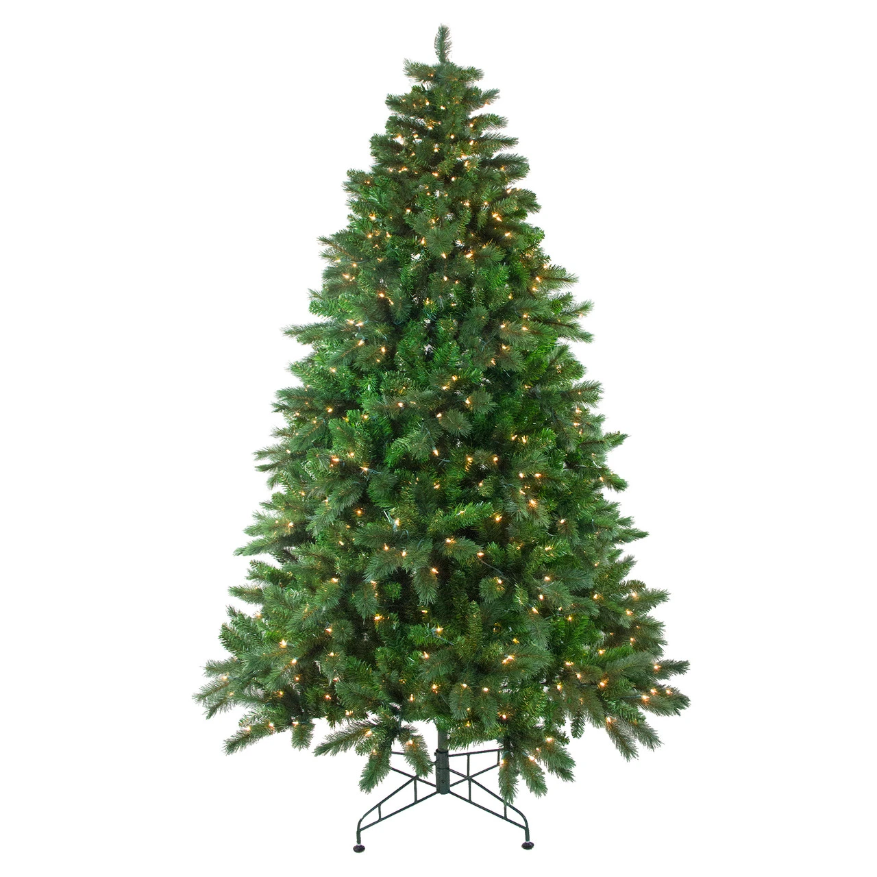 7.5' Pre-Lit Medium Mixed Scotch Pine Artificial Christmas Tree - Clear Lights 2 7.5' Pre-Lit Medium Mixed Scotch Pine Artificial Christmas Tree - Clear Lights - Image 2