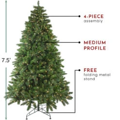7.5' Pre-Lit Medium Mixed Scotch Pine Artificial Christmas Tree - Clear Lights -Xmas Trees Shop northlight nl15086 thumbnail 2updated 80948.1667536303