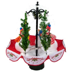 31" Musical Lighted Snowing Snowman Family In Umbrella Base Christmas Decoration -Xmas Trees Shop northlight r92476 4 11975.1667487955