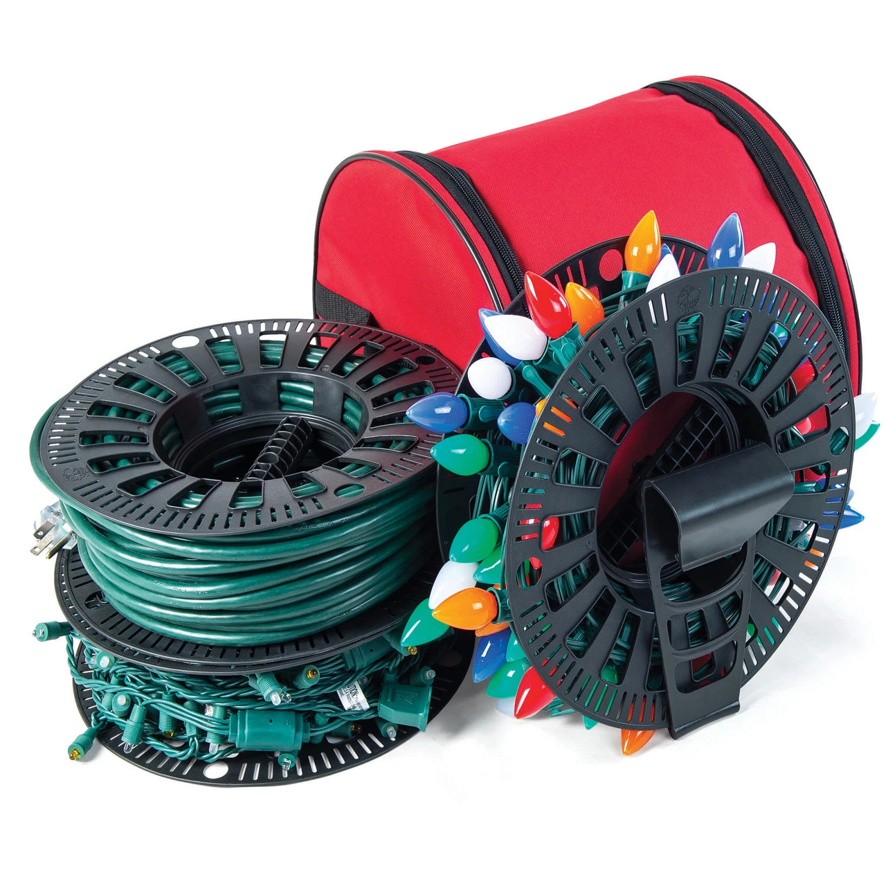 12.5" Install N Store Christmas Light Storage Reel And Bag 1 12.5" Install N Store Christmas Light Storage Reel And Bag