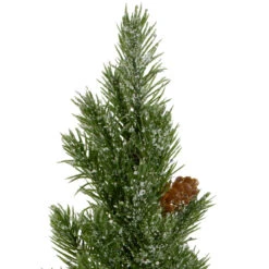 11.75" Frosted Upswept Mini Pine Christmas Tree In Red Tin Pot - Unlit -Xmas Trees Shop northlight sf89155 2updated 39593.1667573259