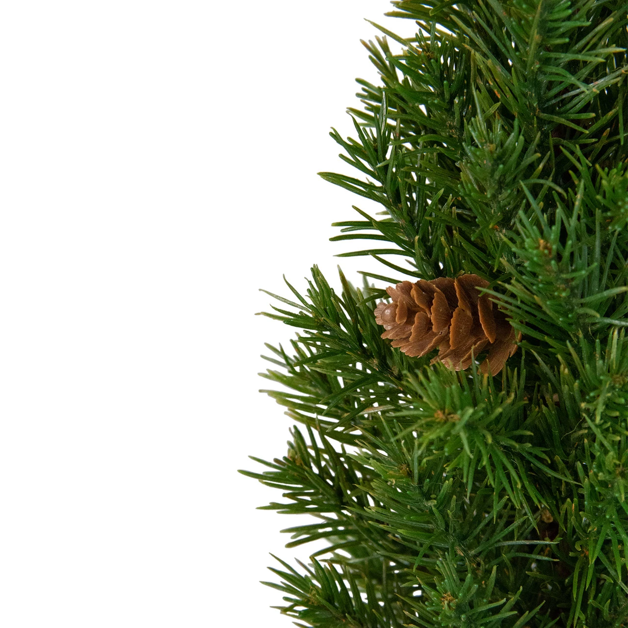 16.5" Mini Artificial Christmas Tree With Pinecones - Unlit 2 16.5" Mini Artificial Christmas Tree With Pinecones - Unlit - Image 2