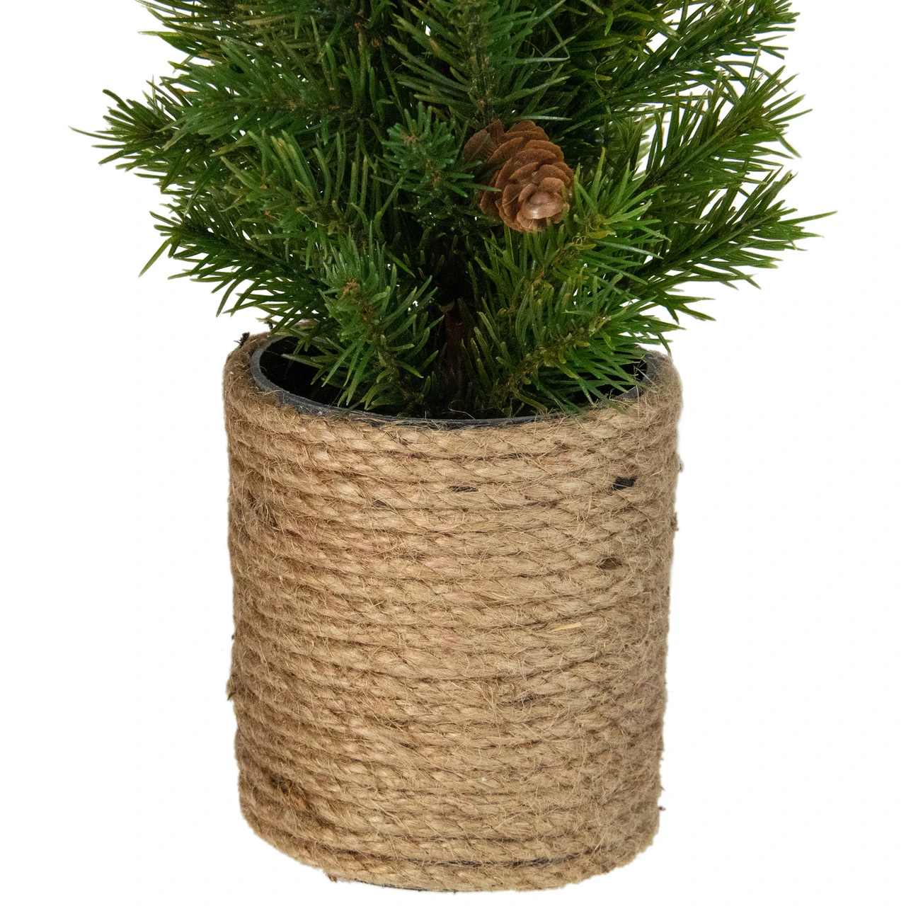16.5" Mini Artificial Christmas Tree With Pinecones - Unlit 3 16.5" Mini Artificial Christmas Tree With Pinecones - Unlit - Image 3