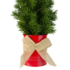 17" Mini Tabletop Christmas Tree With Red Metal Pot - Unlit -Xmas Trees Shop northlight sf89158 2 sample 02177.1667658117