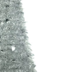 4' Silver Tinsel Pop-Up Artificial Christmas Tree, Unlit -Xmas Trees Shop northlight sm921155 2 84113.1667530295