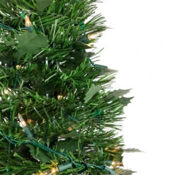 6' Pre-Lit Green Holly Leaf Pop-Up Artificial Christmas Tree - Clear Lights 9 6' Pre-Lit Green Holly Leaf Pop-Up Artificial Christmas Tree - Clear Lights -Xmas Trees Shop northlight sm92148 2 22439.1667574656