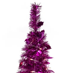 4' Pre-Lit Pink Tinsel Pop-Up Artificial Christmas Tree, Clear Lights 11 4' Pre-Lit Pink Tinsel Pop-Up Artificial Christmas Tree, Clear Lights -Xmas Trees Shop northlight sm92150 3 17801.1667535848