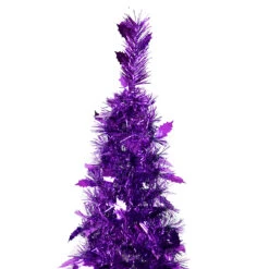 4' Purple Tinsel Pop-Up Artificial Christmas Tree, Unlit 10 4' Purple Tinsel Pop-Up Artificial Christmas Tree, Unlit -Xmas Trees Shop northlight sm92151 3 00749.1667530286