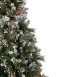 6.5' Pre-lit Snow Valley Pine Artificial Christmas Tree, Clear Lights 10 6.5' Pre-lit Snow Valley Pine Artificial Christmas Tree, Clear Lights -Xmas Trees Shop northlight sm92938 2 62272.1667530154