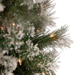 6.5' Pre-lit Snow Valley Pine Artificial Christmas Tree, Clear Lights 9 6.5' Pre-lit Snow Valley Pine Artificial Christmas Tree, Clear Lights -Xmas Trees Shop northlight sm92938 4 07205.1667530153