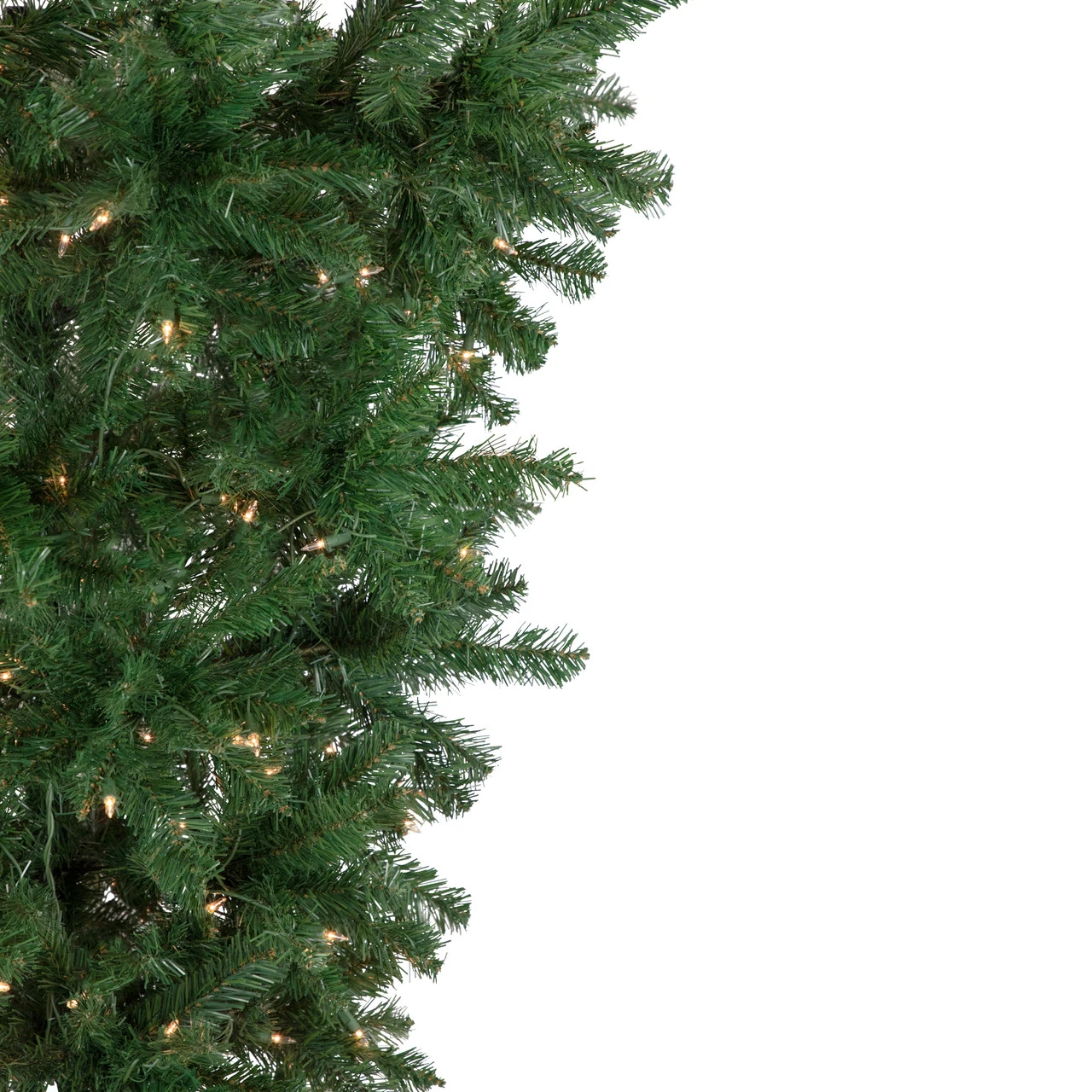 7.5' Pre-Lit Green Upside Down Spruce Artificial Christmas Tree, Clear Lights 4 7.5' Pre-Lit Green Upside Down Spruce Artificial Christmas Tree, Clear Lights - Image 4