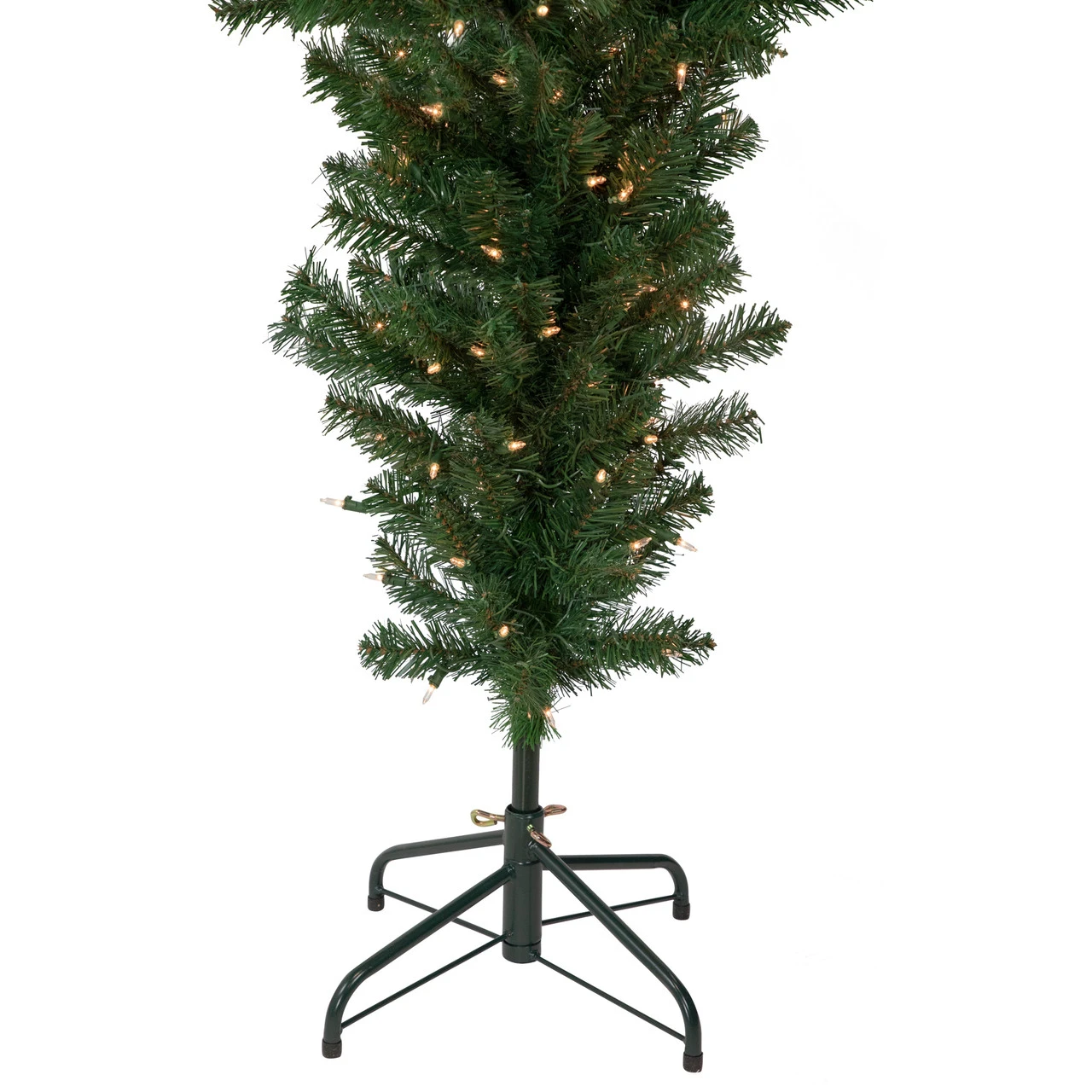 7.5' Pre-Lit Green Upside Down Spruce Artificial Christmas Tree, Clear Lights 5 7.5' Pre-Lit Green Upside Down Spruce Artificial Christmas Tree, Clear Lights - Image 5