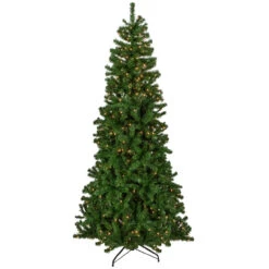 7' Pre-Lit Norfolk Spruce Artificial Christmas Tree, Clear Lights