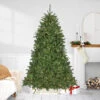 7.5' Pre-Lit Rockwood Pine Artificial Christmas Tree, Clear LED Lights