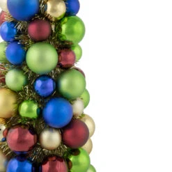 15.75" Multi-Color 3-Finish Shatterproof Ball Christmas Tree With Tinsel -Xmas Trees Shop northlight sm93800 2 86477.1687965334