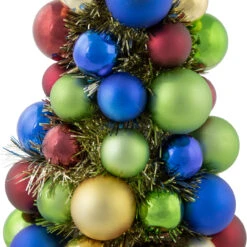 15.75" Multi-Color 3-Finish Shatterproof Ball Christmas Tree With Tinsel -Xmas Trees Shop northlight sm93800 4 45512.1687965334