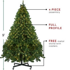 9' Pre-Lit Full Olympia Pine Artificial Christmas Tree - Warm White Lights -Xmas Trees Shop northlight th28354 thumbnail 1 28499.1667572691