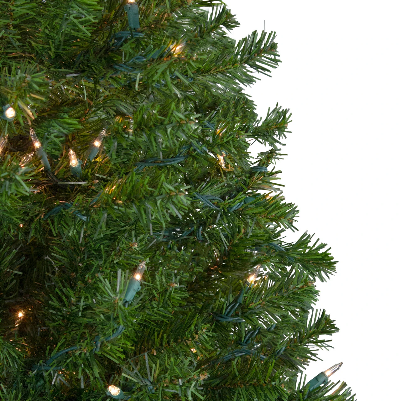 6' Pre-Lit Medium Canadian Pine Artificial Christmas Tree, Clear Lights 4 6' Pre-Lit Medium Canadian Pine Artificial Christmas Tree, Clear Lights - Image 4