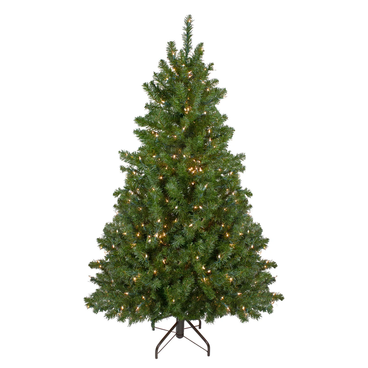 6' Pre-Lit Medium Canadian Pine Artificial Christmas Tree, Clear Lights 1 6' Pre-Lit Medium Canadian Pine Artificial Christmas Tree, Clear Lights