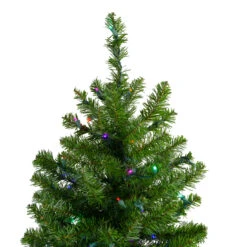 5' Pre-Lit LED Medium Canadian Pine Artificial Christmas Tree - Multicolored Lights -Xmas Trees Shop northlight v15885 2 58277.1667580397