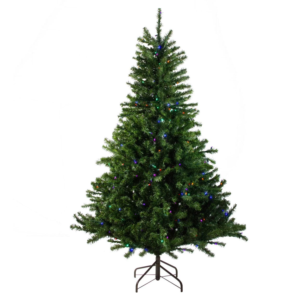 6' Pre-Lit LED Canadian Pine Artificial Christmas Tree - Multi Lights 2 6' Pre-Lit LED Canadian Pine Artificial Christmas Tree - Multi Lights - Image 2