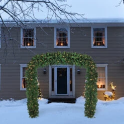 9' X 8' Pre-Lit Pine Artificial Christmas Archway Decoration - Clear Lights -Xmas Trees Shop northlight v15926 3 32421.1667575618