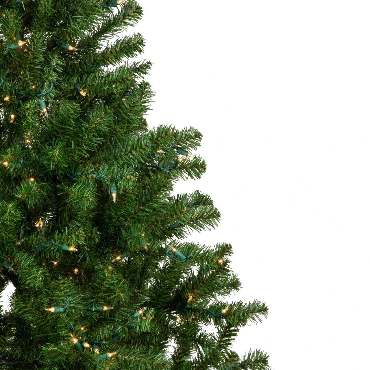 6' Pre-Lit Medium Balsam Pine Artificial Christmas Tree, Clear Lights 2 6' Pre-Lit Medium Balsam Pine Artificial Christmas Tree, Clear Lights - Image 2