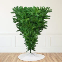 9' Sugar Pine Artificial Upside Down Christmas Tree - Unlit