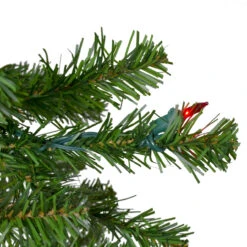 7.5' Pre-Lit Pencil Canadian Pine Artificial Christmas Tree - Multicolor Lights -Xmas Trees Shop northlight v27349 3 77996.1667573692