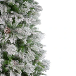 7.5' Flocked Rosemary Emerald Angel Pine Artificial Christmas Tree - Unlit 6 7.5' Flocked Rosemary Emerald Angel Pine Artificial Christmas Tree - Unlit -Xmas Trees Shop northlight v27353 1 20834.1667573607