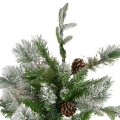7.5' Flocked Rosemary Emerald Angel Pine Artificial Christmas Tree - Unlit 7 7.5' Flocked Rosemary Emerald Angel Pine Artificial Christmas Tree - Unlit -Xmas Trees Shop northlight v27353 2 08269.1667573608