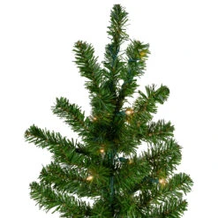 6.5' Pre-Lit Canadian Pine Slim Artificial Christmas Wall Tree - Clear Lights -Xmas Trees Shop northlight v27378 2 37778.1667581932